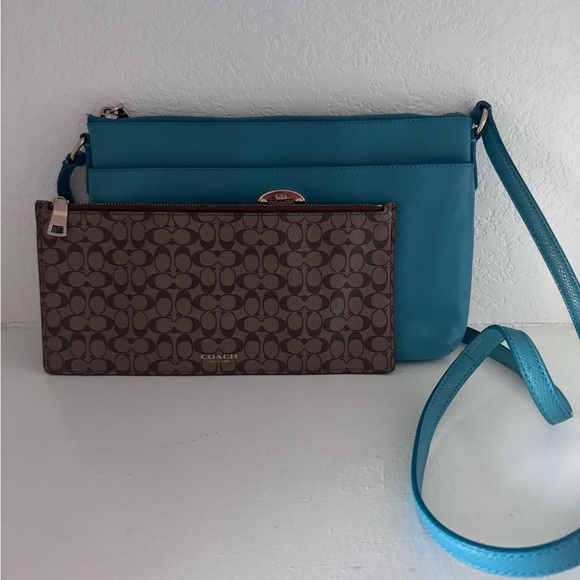 Coach Handbags - Coach Teal Crossbody Bag 2- Fer